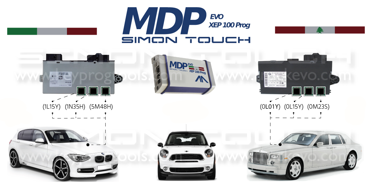 MDP XPE100Prog BMW MINI PHANTOM ROLLZ CAS2 CAS3 CAS3 CAS4 CAS4 1L15Y 1N25H 5M48H 9S121