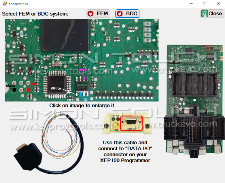 MDP fem bdc EEPROM BMW Key programmer