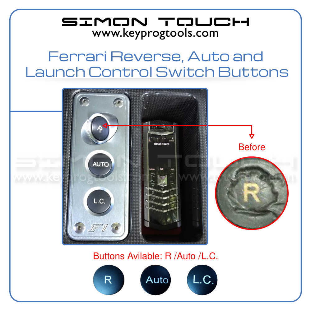ferrari launch control buttons