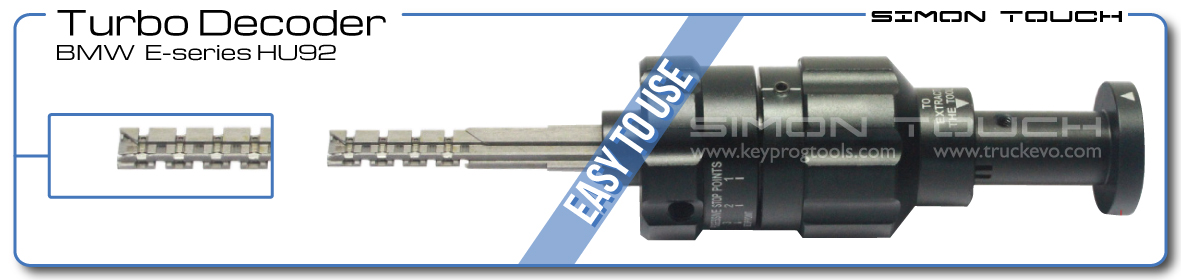 Turbo decoder BMW E series HU92 simon touch keyprogtools