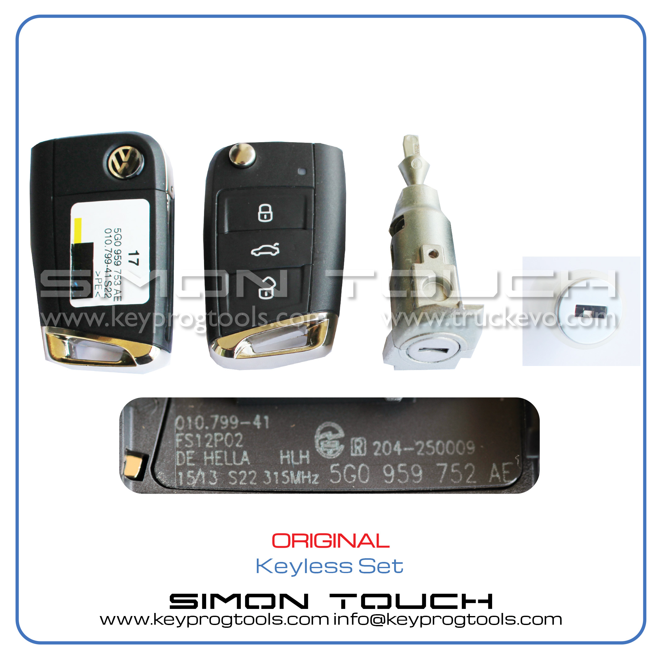Golf 7 keyless set